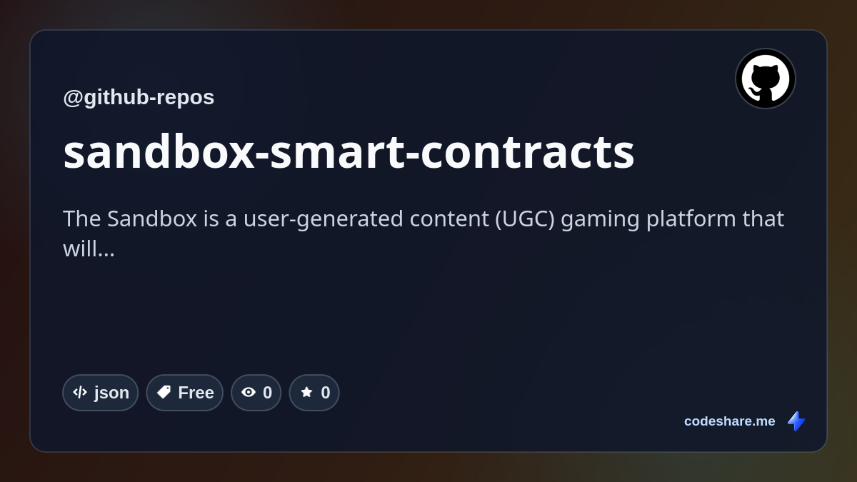 sandbox-smart-contracts
