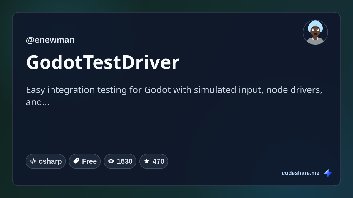 GodotTestDriver
