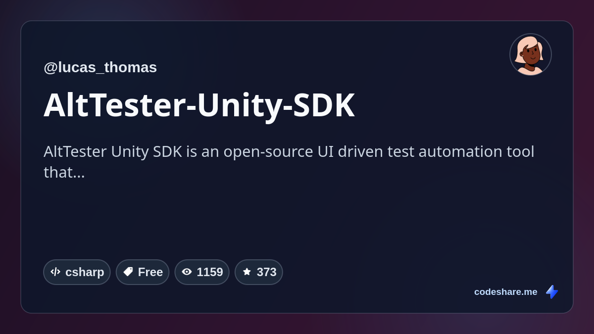 AltTester-Unity-SDK
