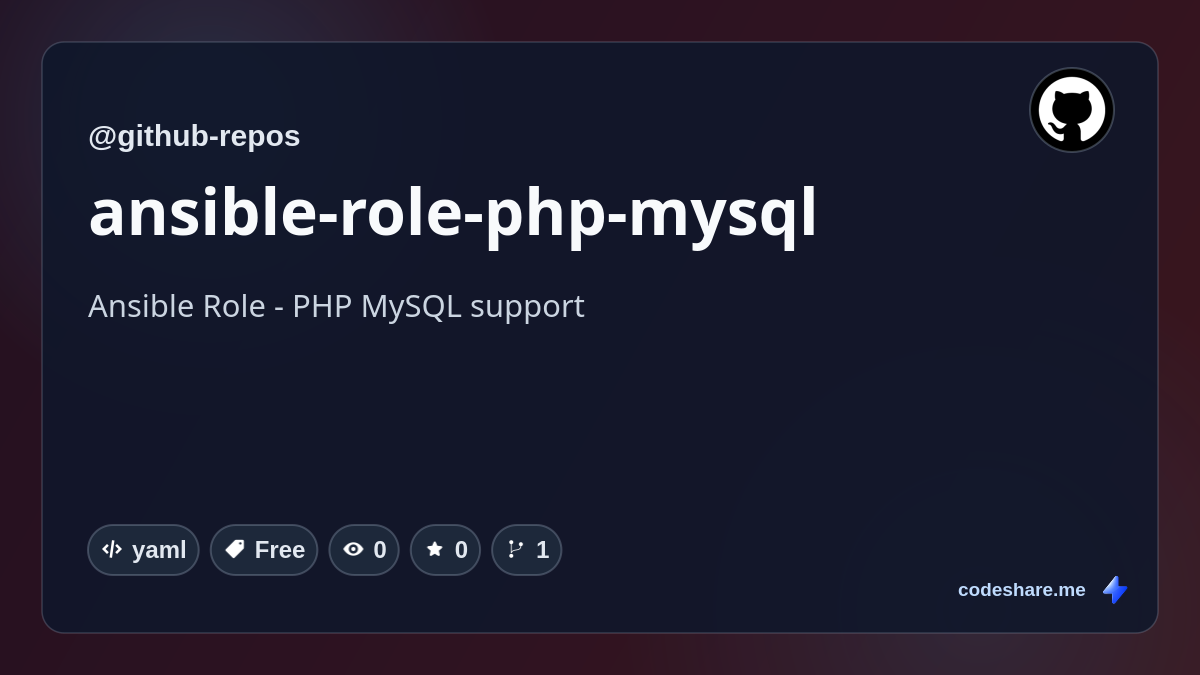 ansible-role-php-mysql