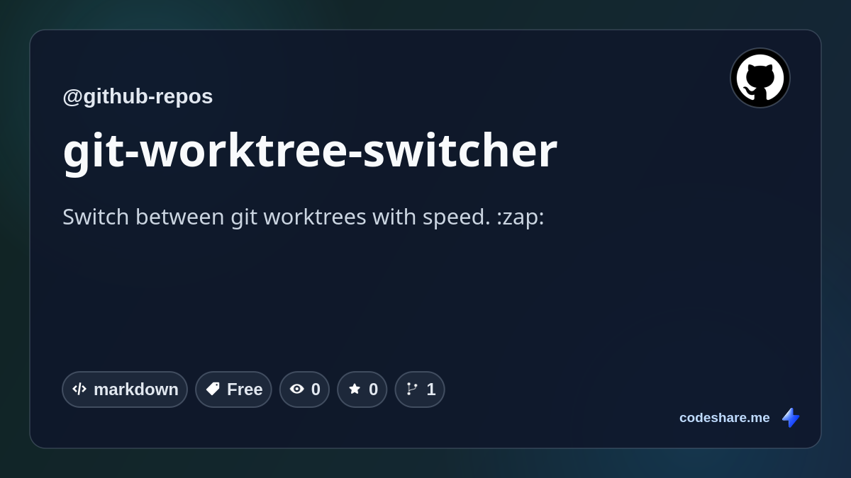 git-worktree-switcher