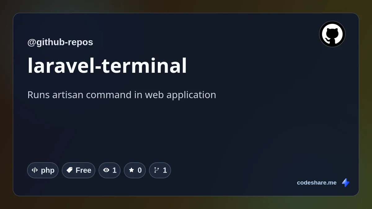 laravel-terminal