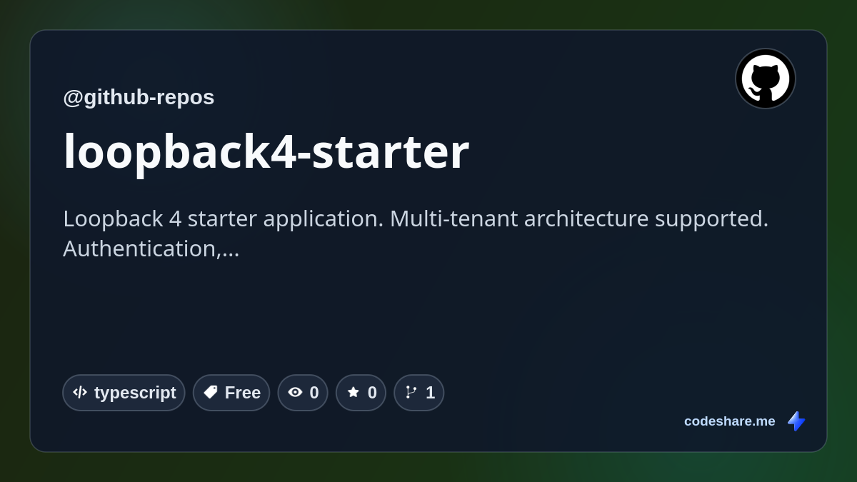 loopback4-starter