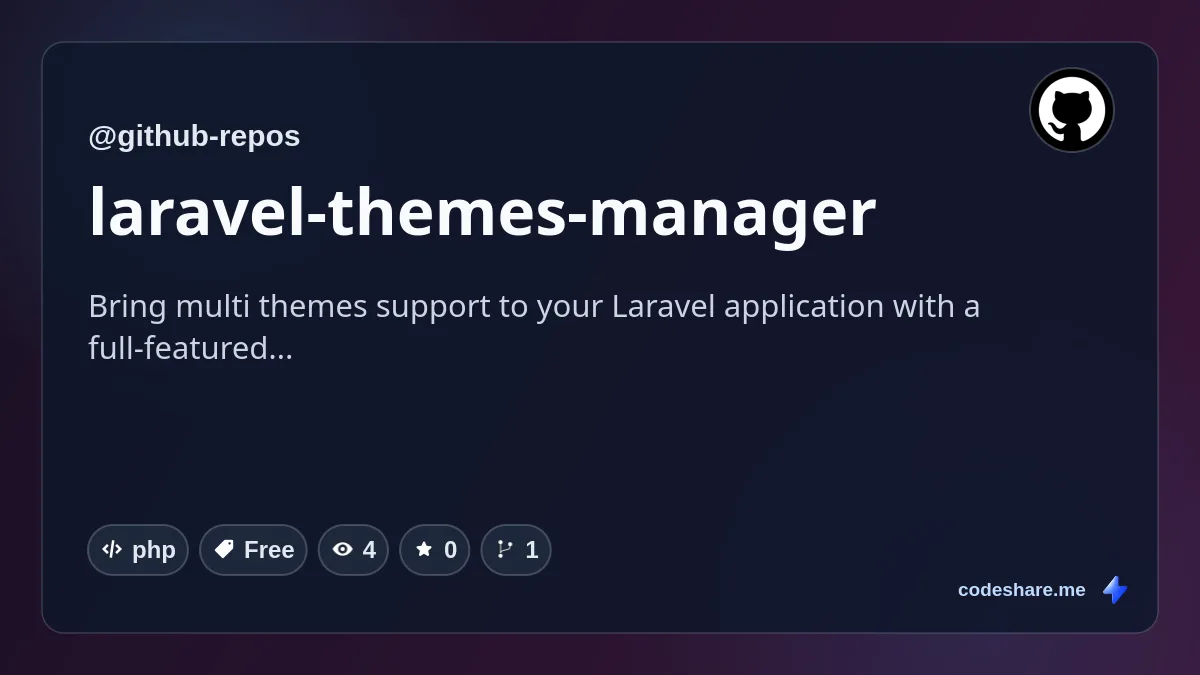 laravel-themes-manager