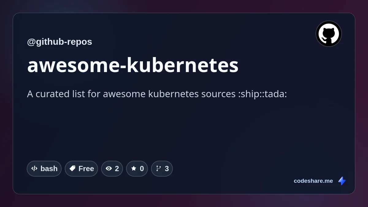 awesome-kubernetes