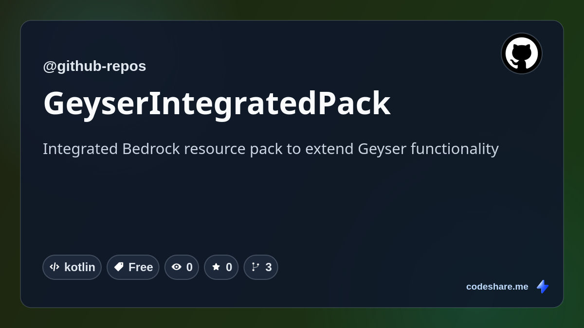 GeyserIntegratedPack