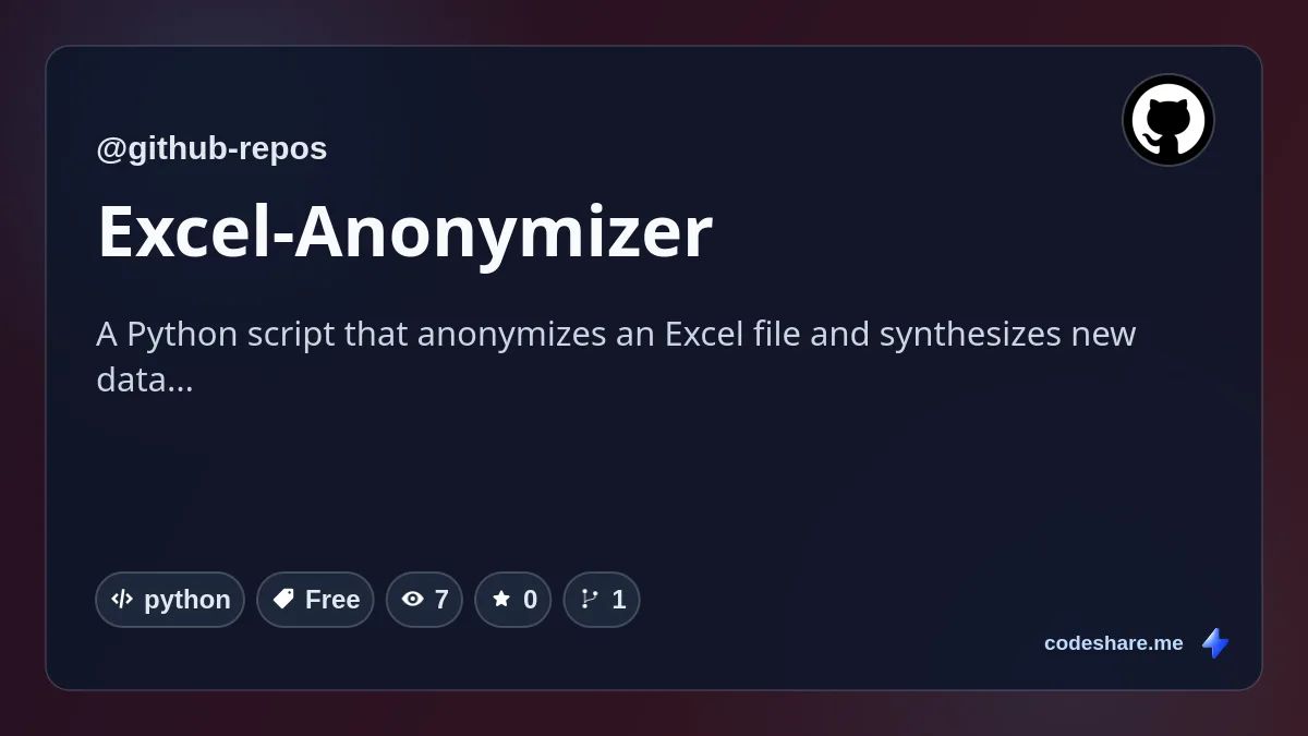 Excel-Anonymizer