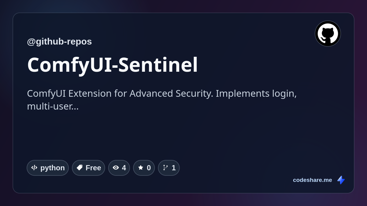 ComfyUI-Sentinel