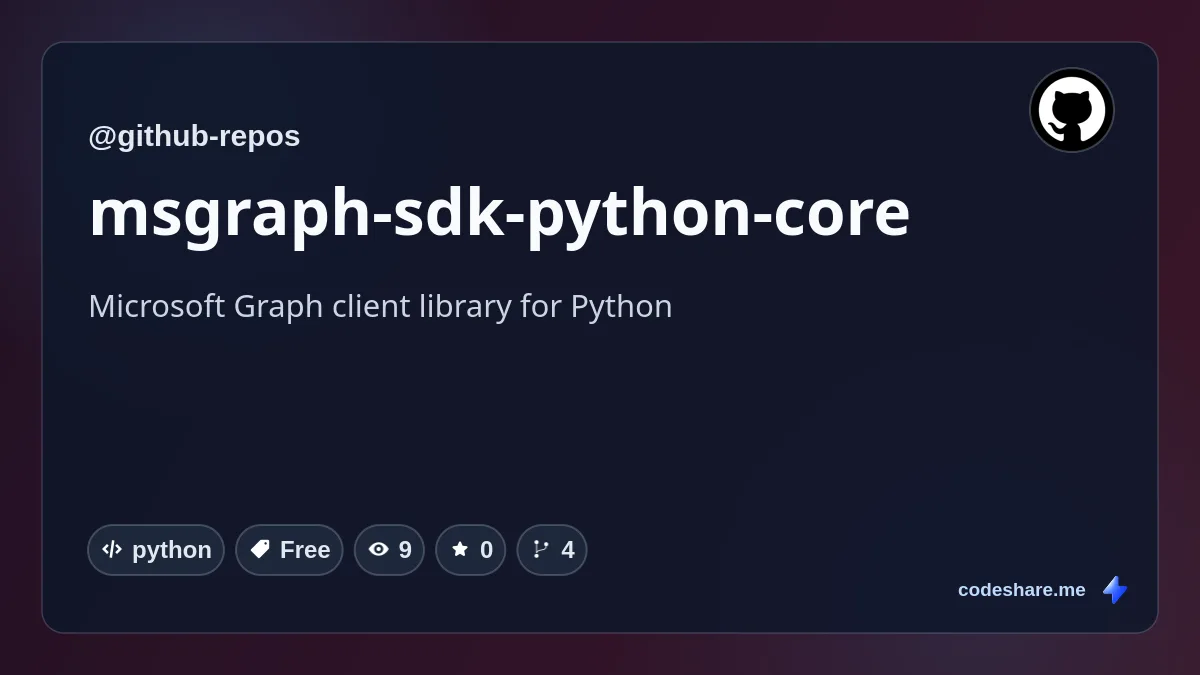 msgraph-sdk-python-core