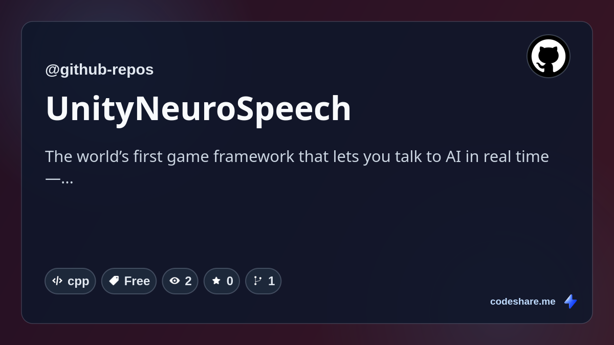 UnityNeuroSpeech