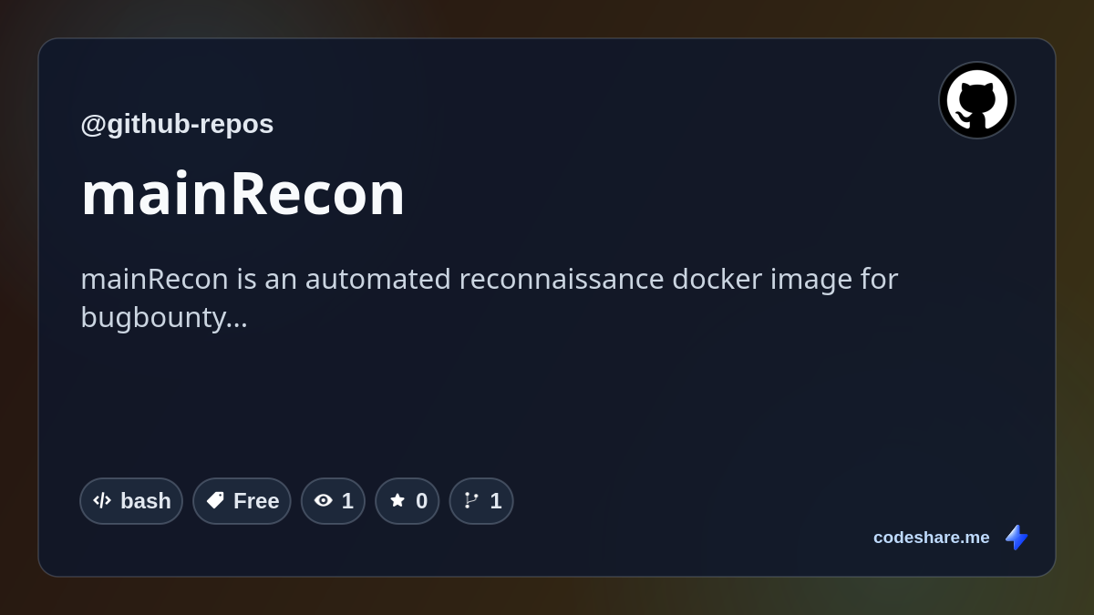 mainRecon