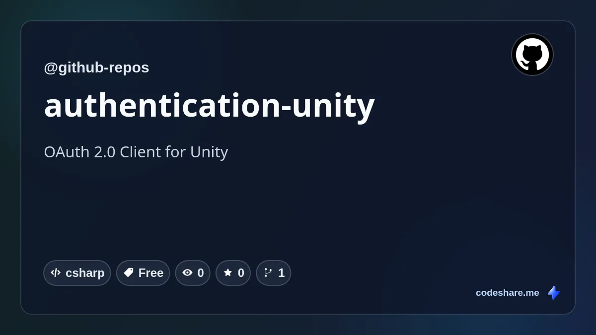 authentication-unity