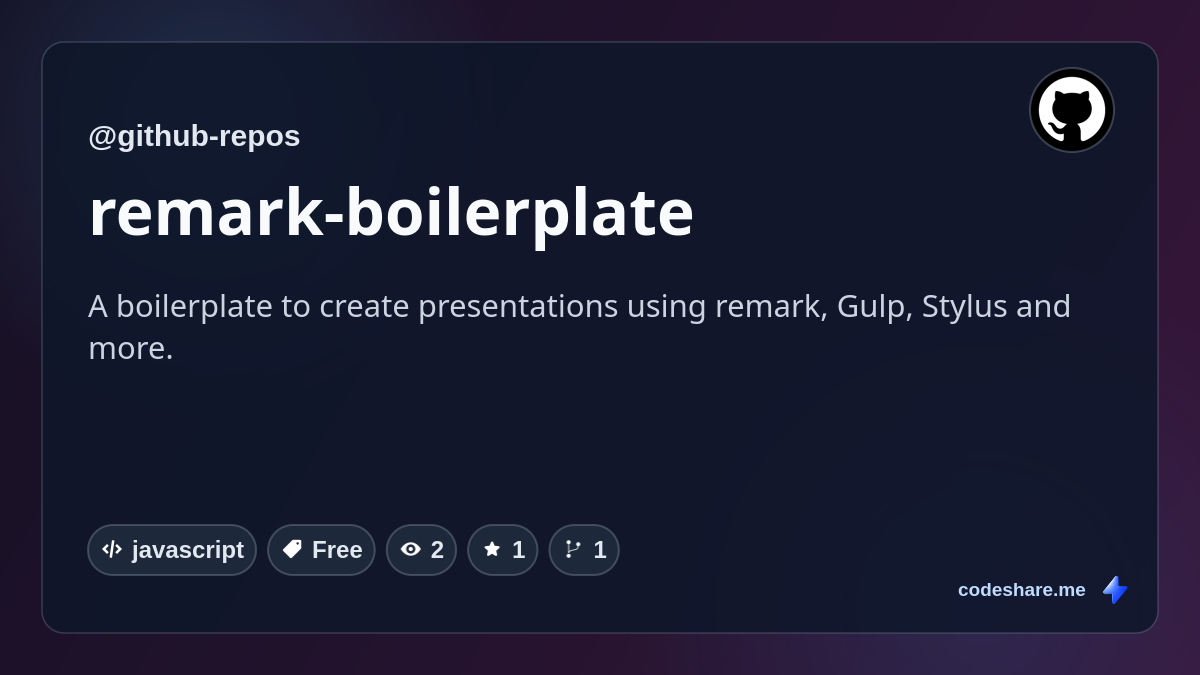 remark-boilerplate