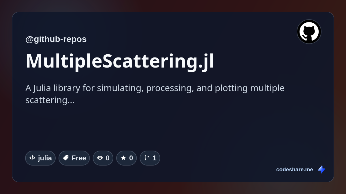 MultipleScattering.jl