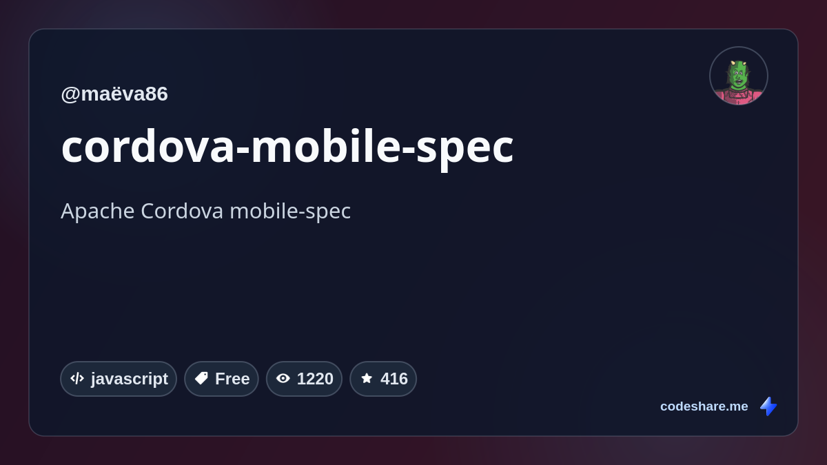 cordova-mobile-spec