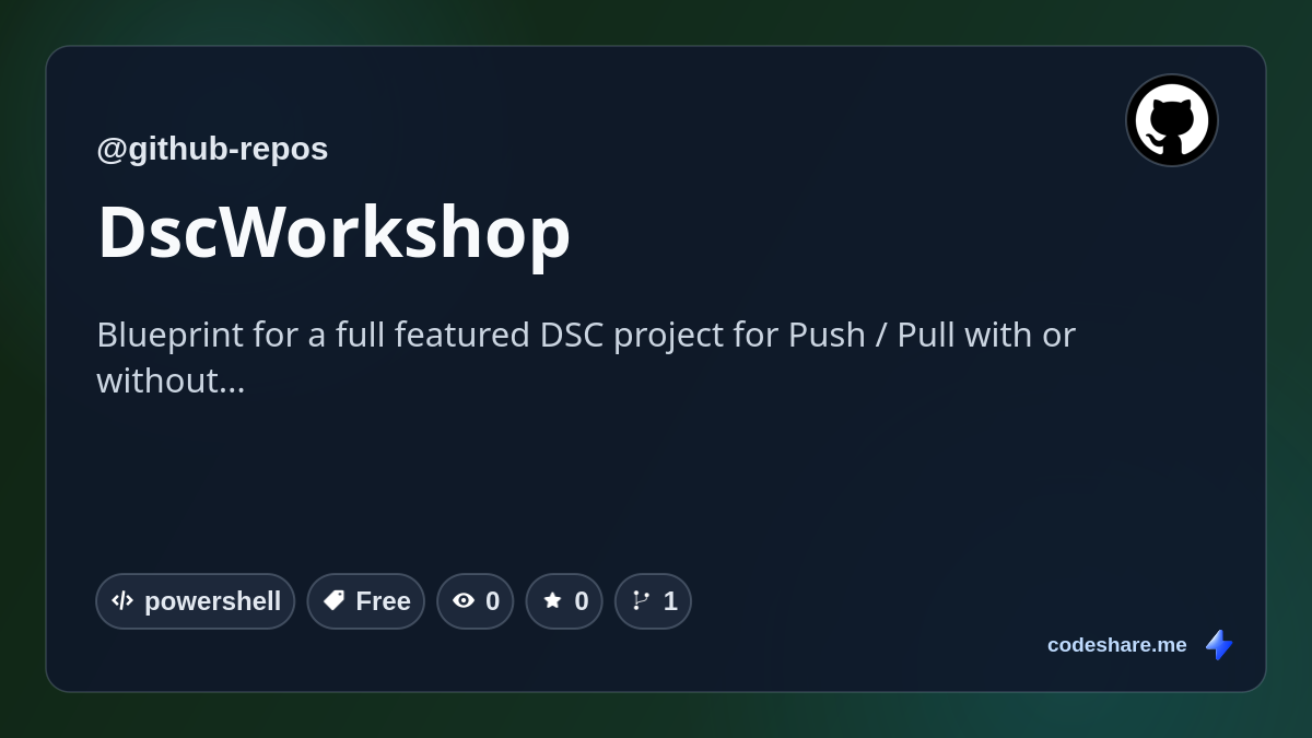 DscWorkshop