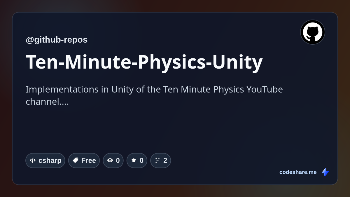 Ten-Minute-Physics-Unity
