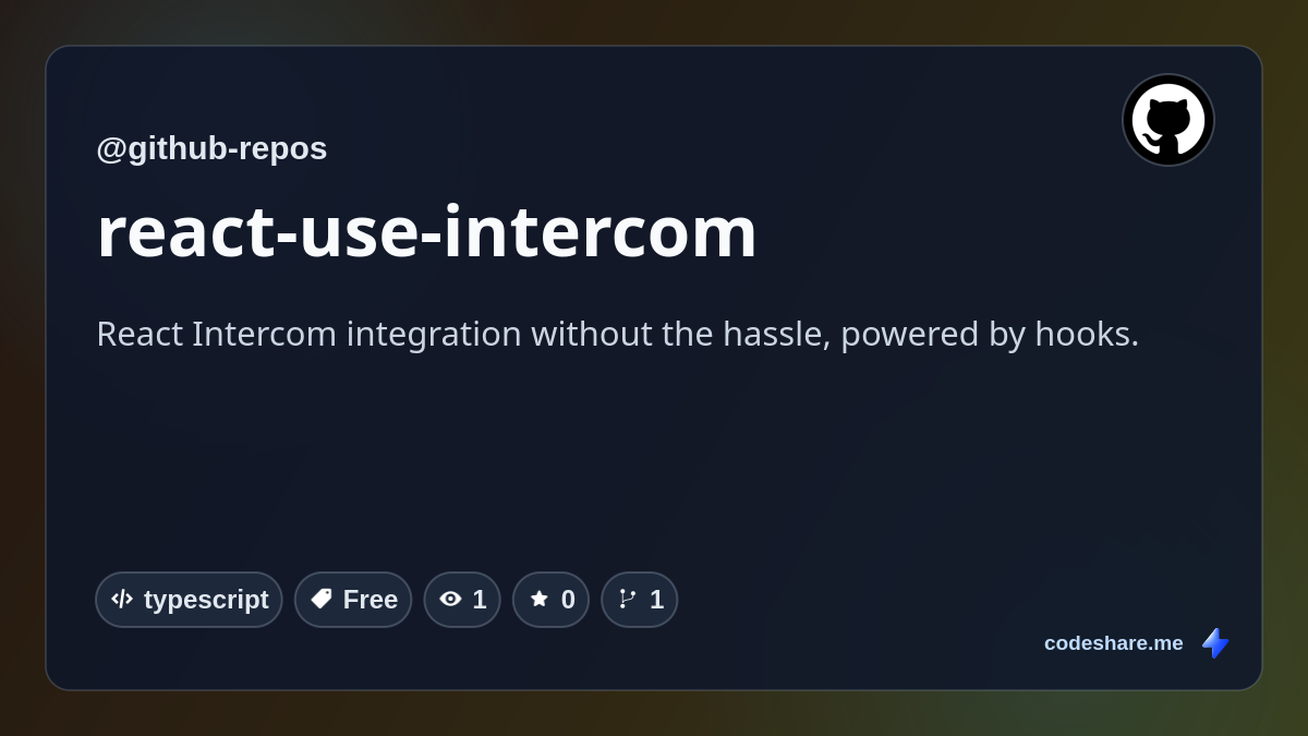 react-use-intercom