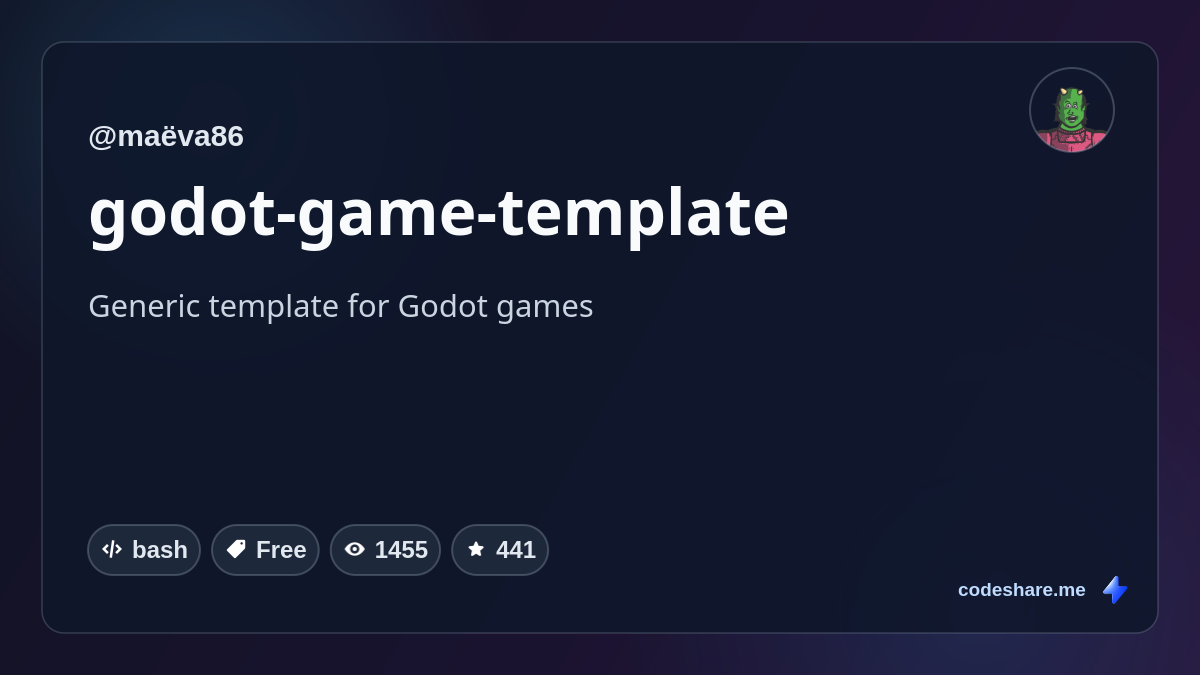 godot-game-template