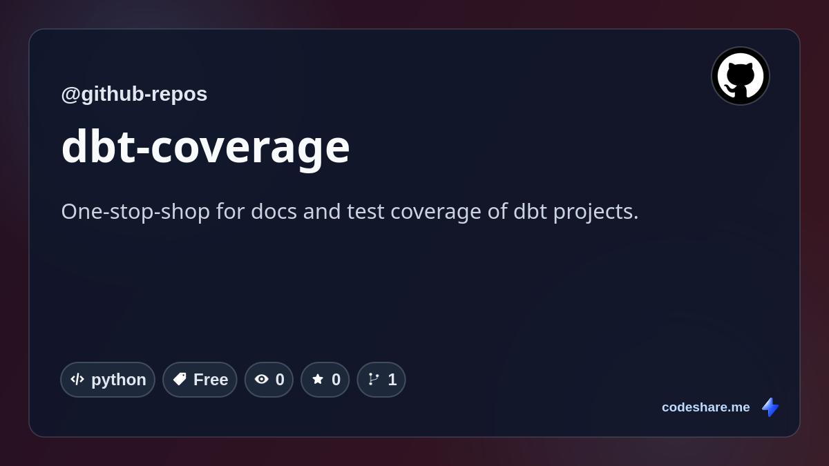 dbt-coverage