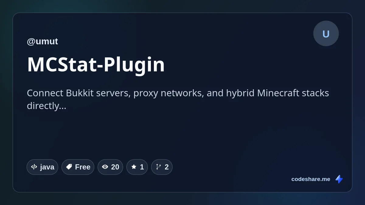 MCStat-Plugin