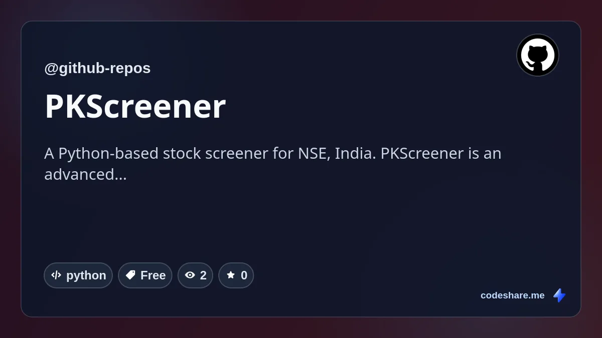 PKScreener