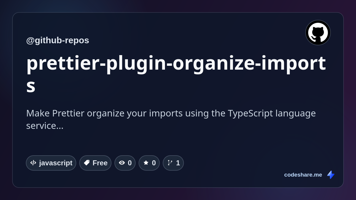 prettier-plugin-organize-imports