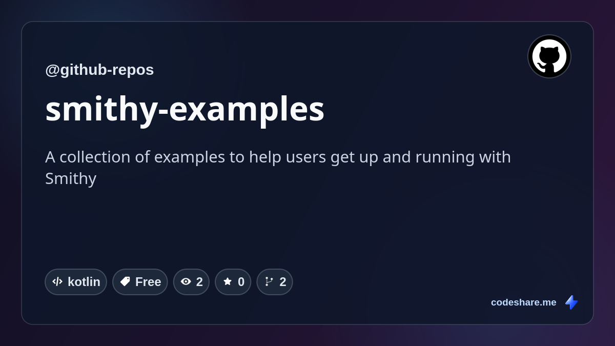 smithy-examples