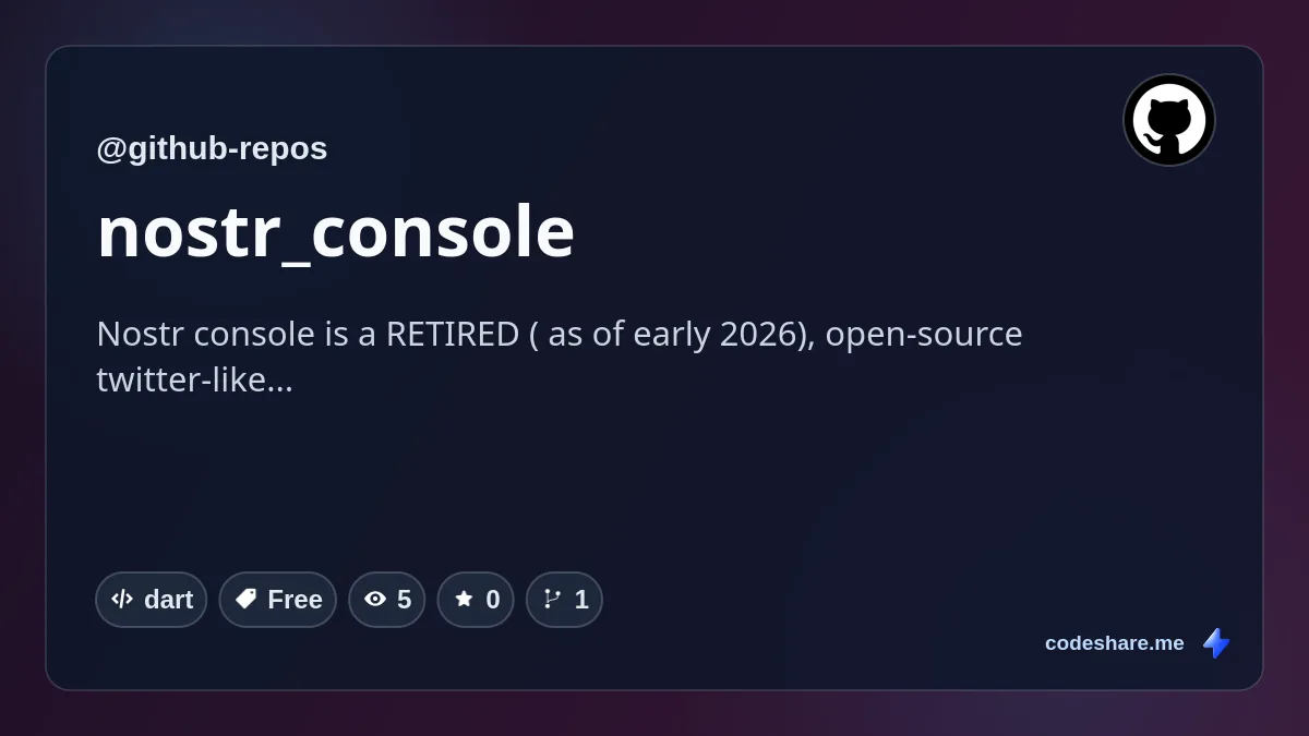 nostr_console