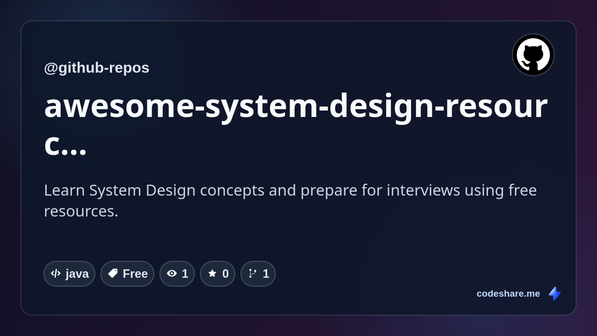 awesome-system-design-resources