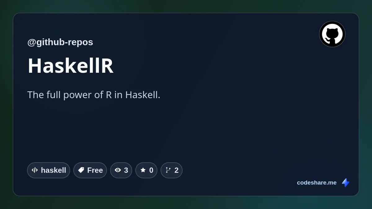 HaskellR