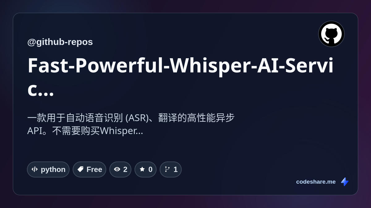 Fast-Powerful-Whisper-AI-Services-API