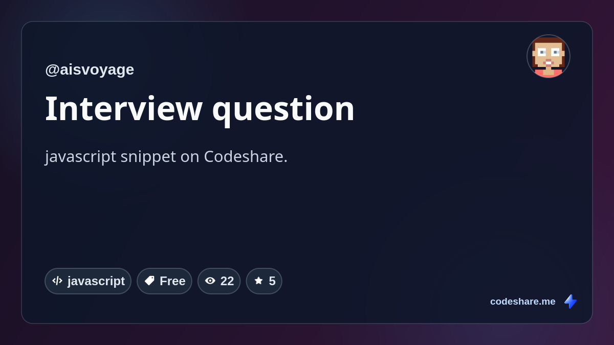 Interview question