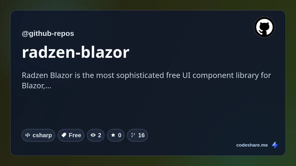 radzen-blazor