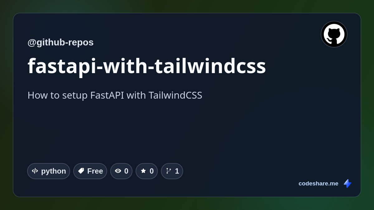 fastapi-with-tailwindcss