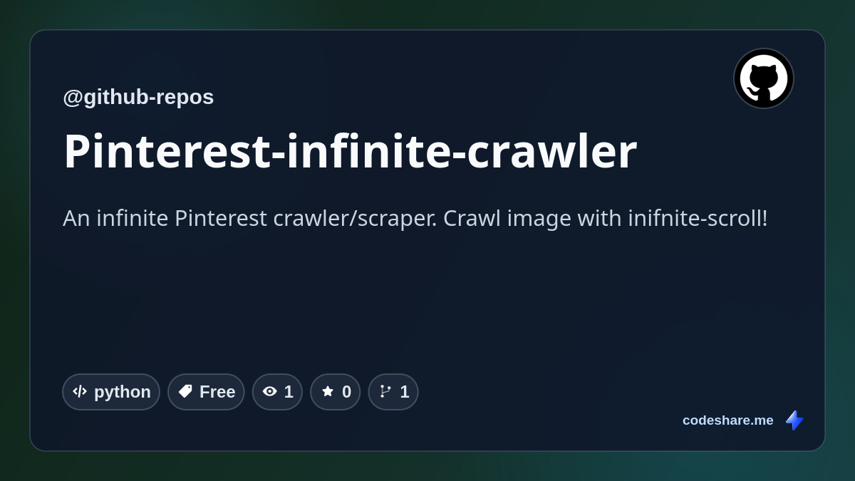 Pinterest-infinite-crawler
