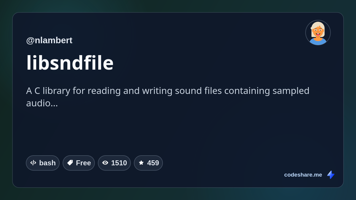 libsndfile