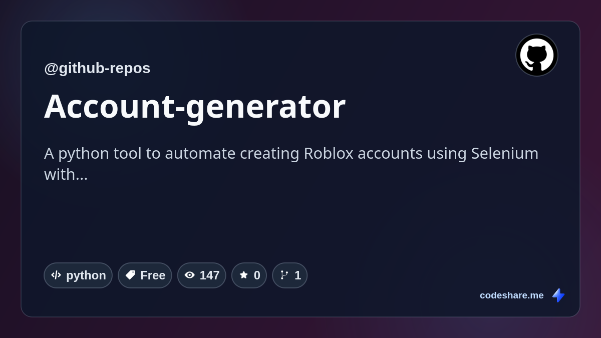 Account-generator