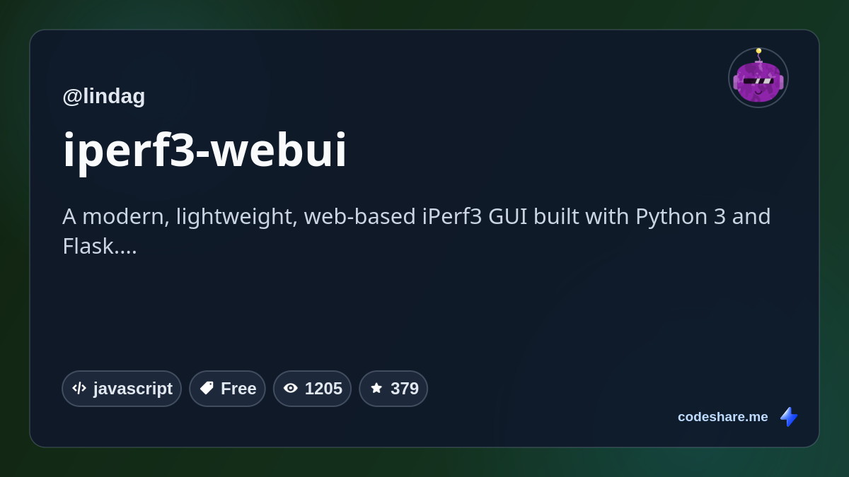 iperf3-webui