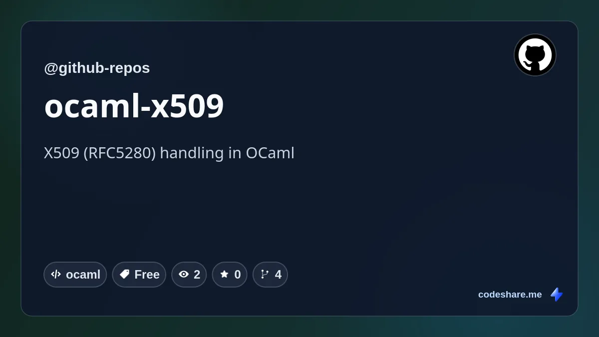 ocaml-x509