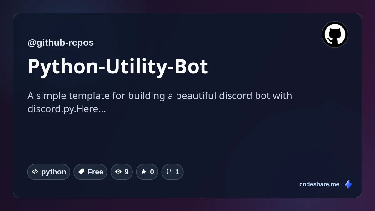 Python-Utility-Bot