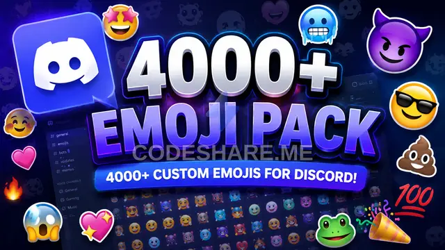 DISCORD EMOJI PACK 4000 EMOJIS & ICONS | 300 DIFFERENT EMOJI TYPES!